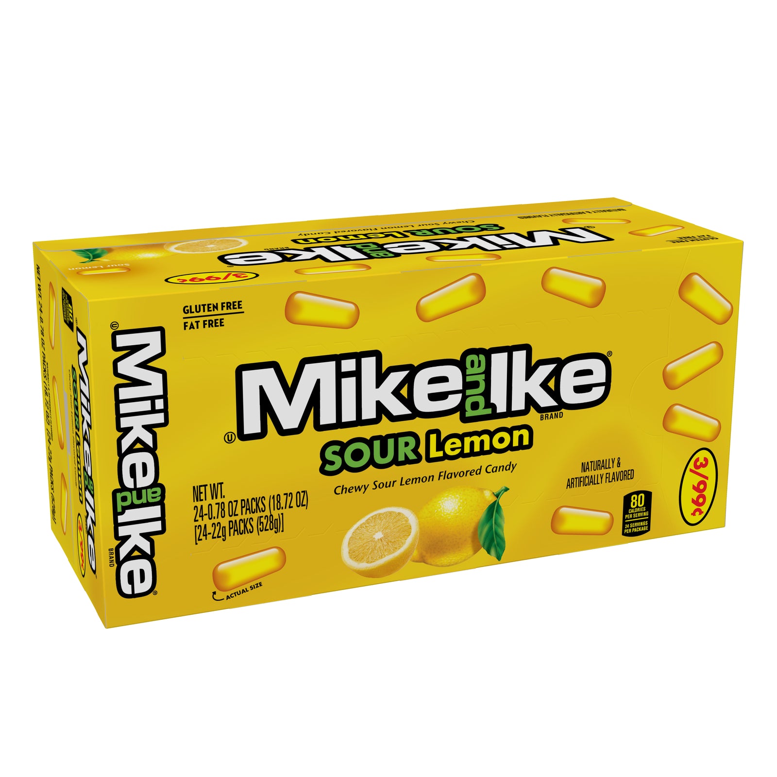 Mike & Ike Sour Lemon - 24/box
