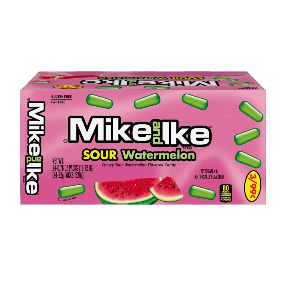 Mike & Ike Sour Watermelon - 24/box