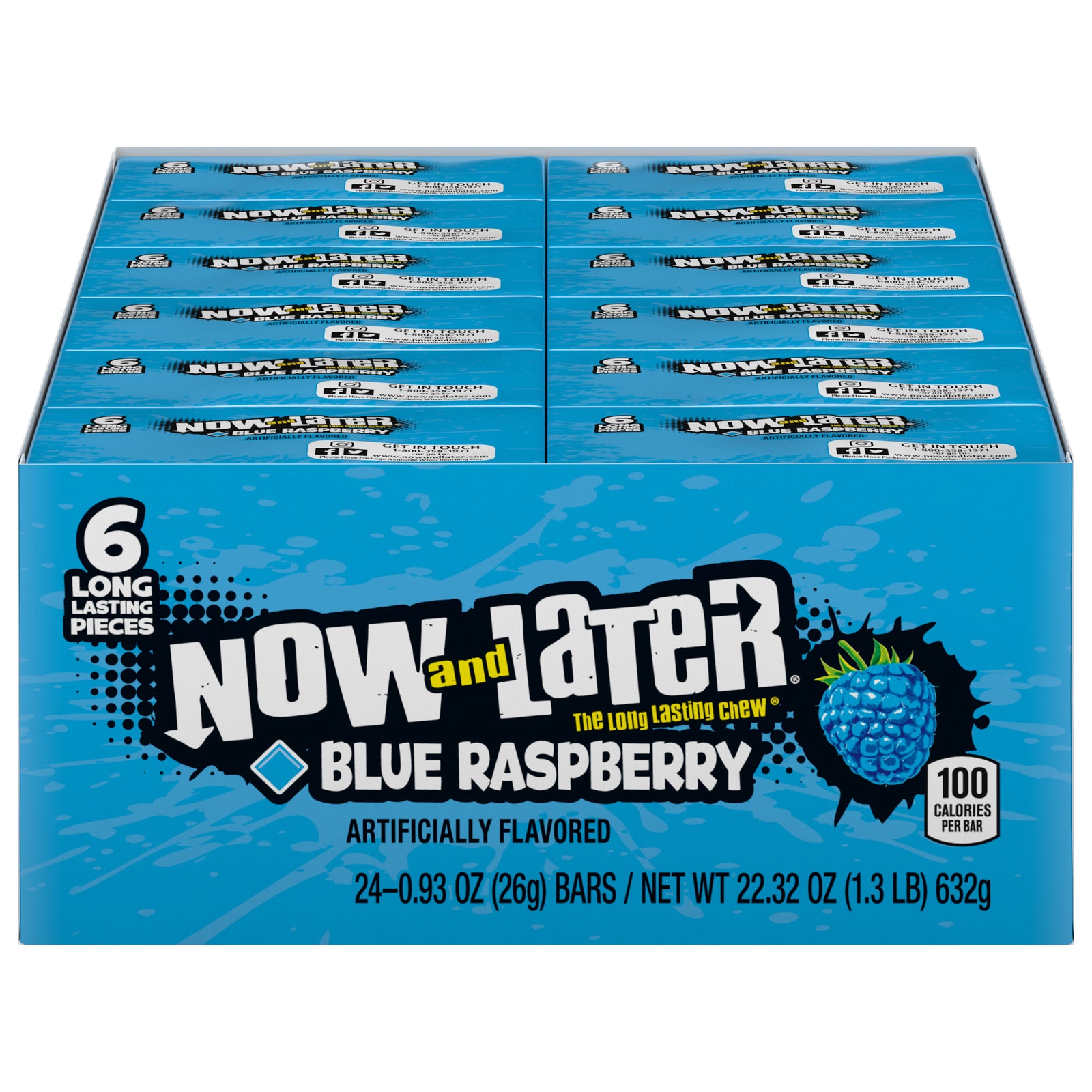 Now and Later Changemaker Blue Raspberry - 24/box