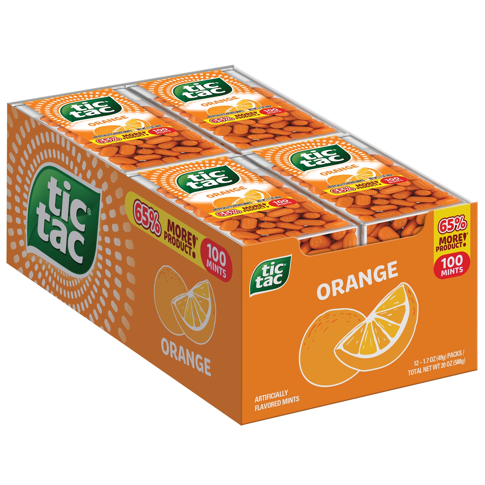 Tic Tac Orange 1.7oz - 12/box