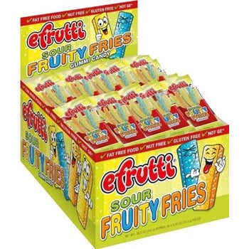 Gummi Sour Fruity Fries - 48/box