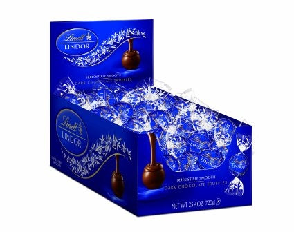 Lindt Lindor Truffles Dark Chocolate - 60/box