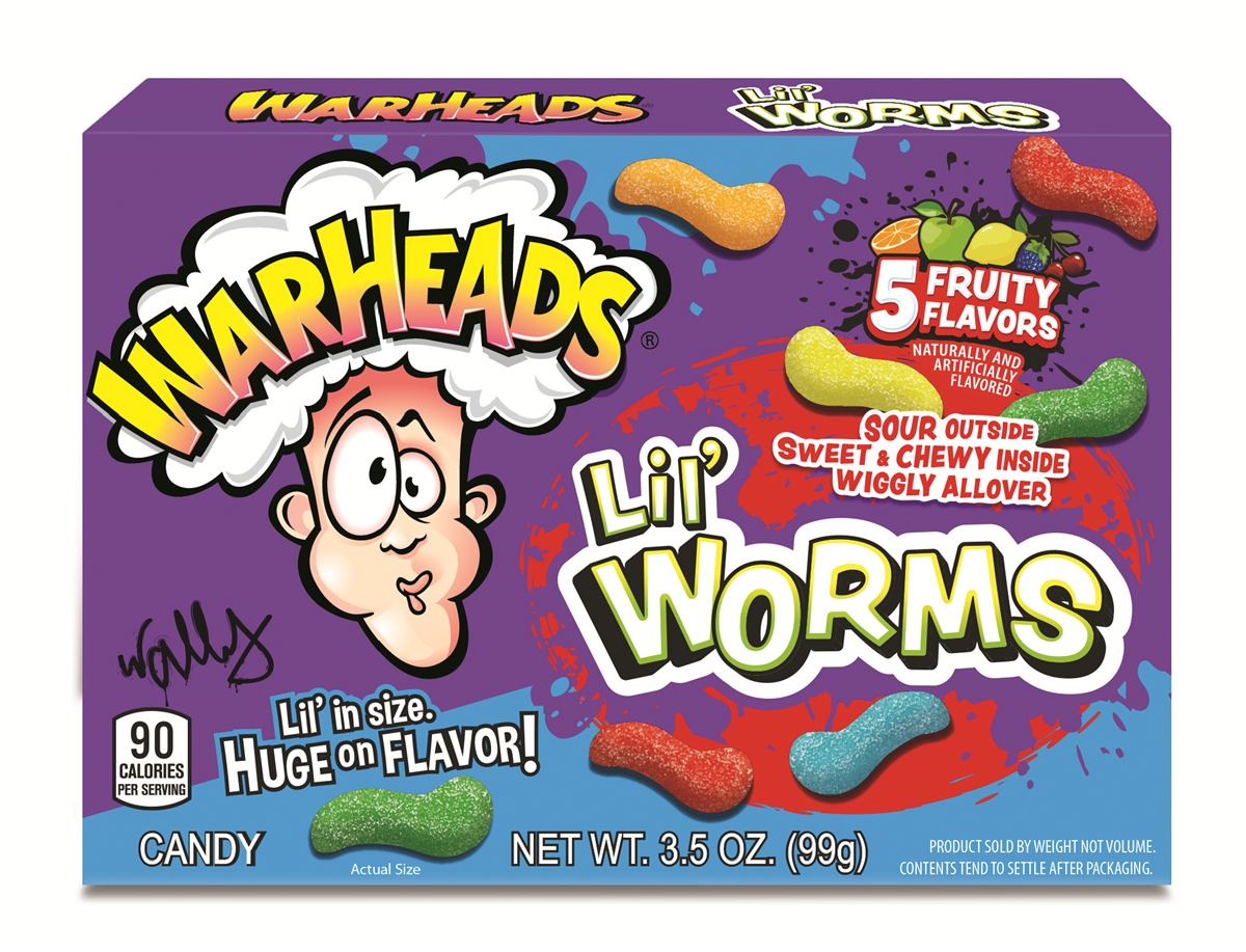 Warheads Lil' Worms Theater - 12/box