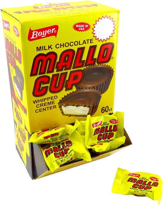 Mallo Cups Chocolate & Marshmallow Candy 60ct The Wholesale Candy Shop