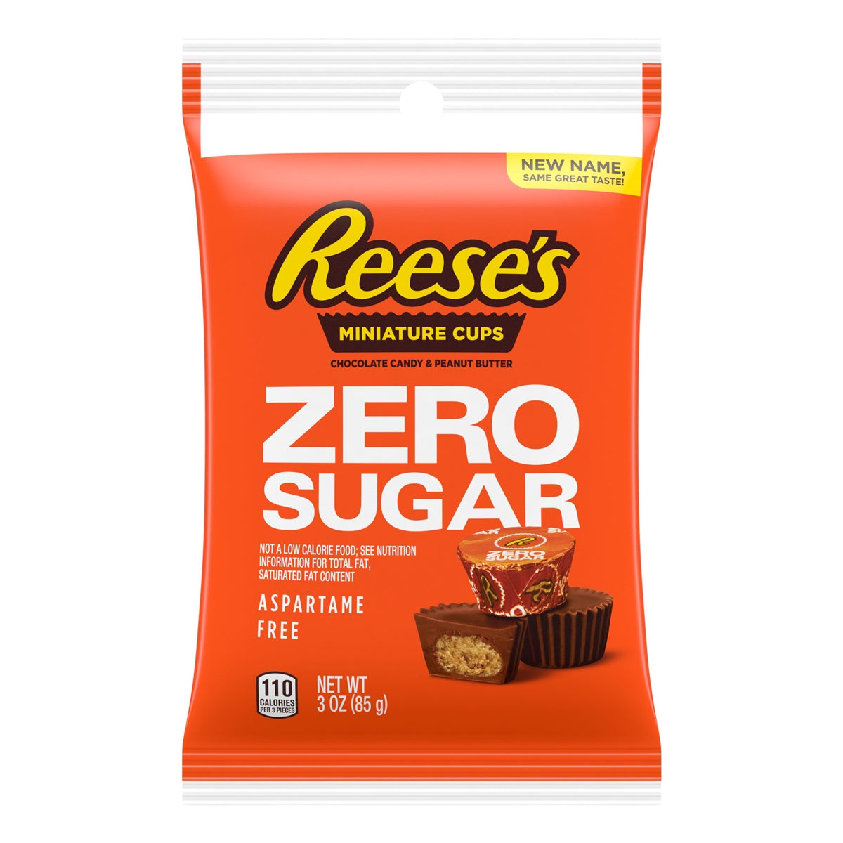 Reese's Sugar Free Mini Peanut Butter Cups 3oz Bag