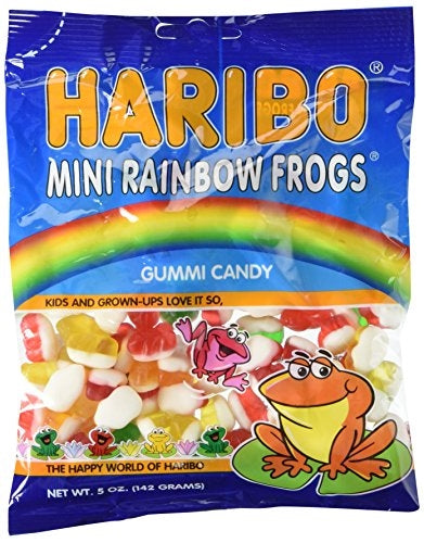 Haribo Mini Rainbow Frogs - 5oz bag