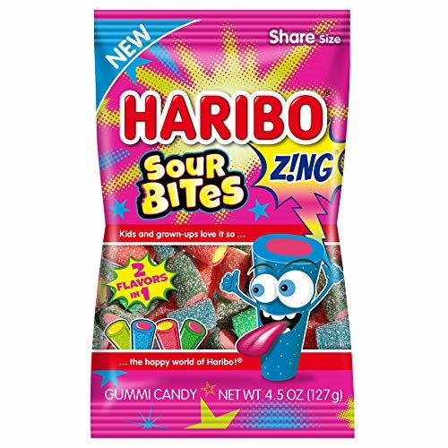 Food Haribo round tin sour 1kg, Drinks/food/sweet, Low-price Items