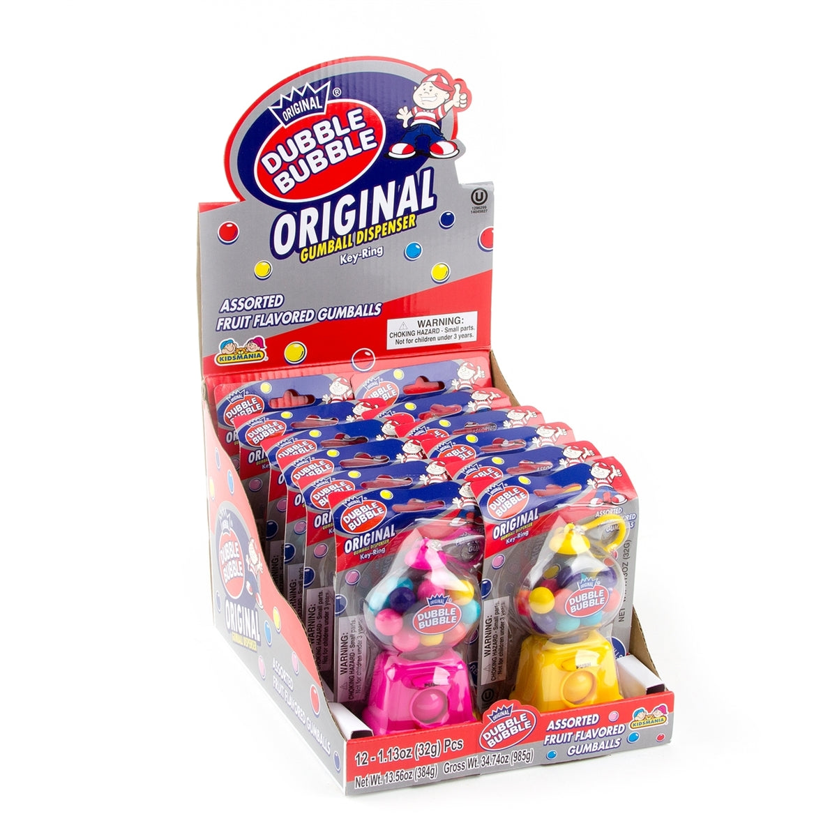 Kidsmania Dubble Bubble Key Ring - 12/box