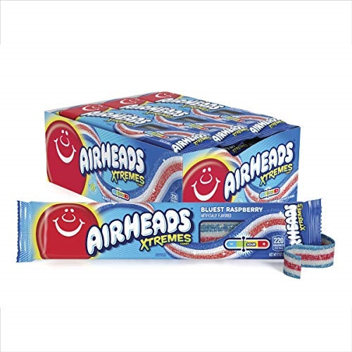 Airheads Xtremes Bluest Raspberry - 18/box