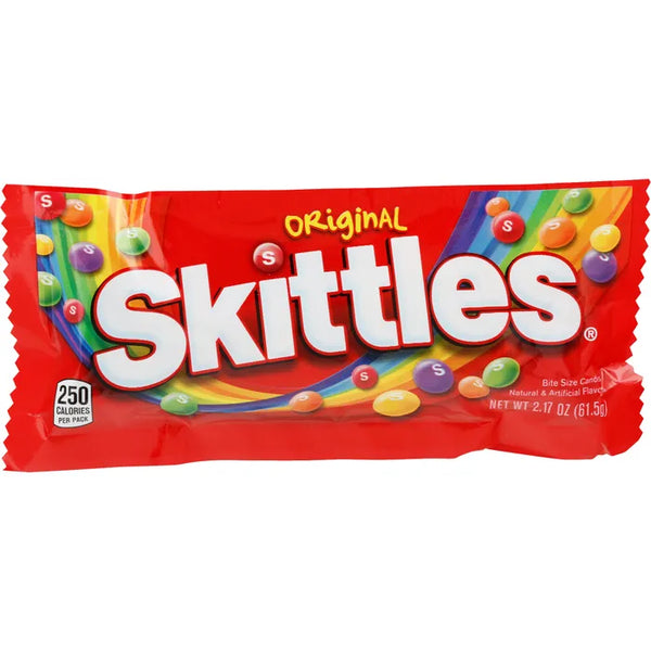 SKITTLES Original Summer Chewy Candy Packs, 36 Ct Bulk Candy Box