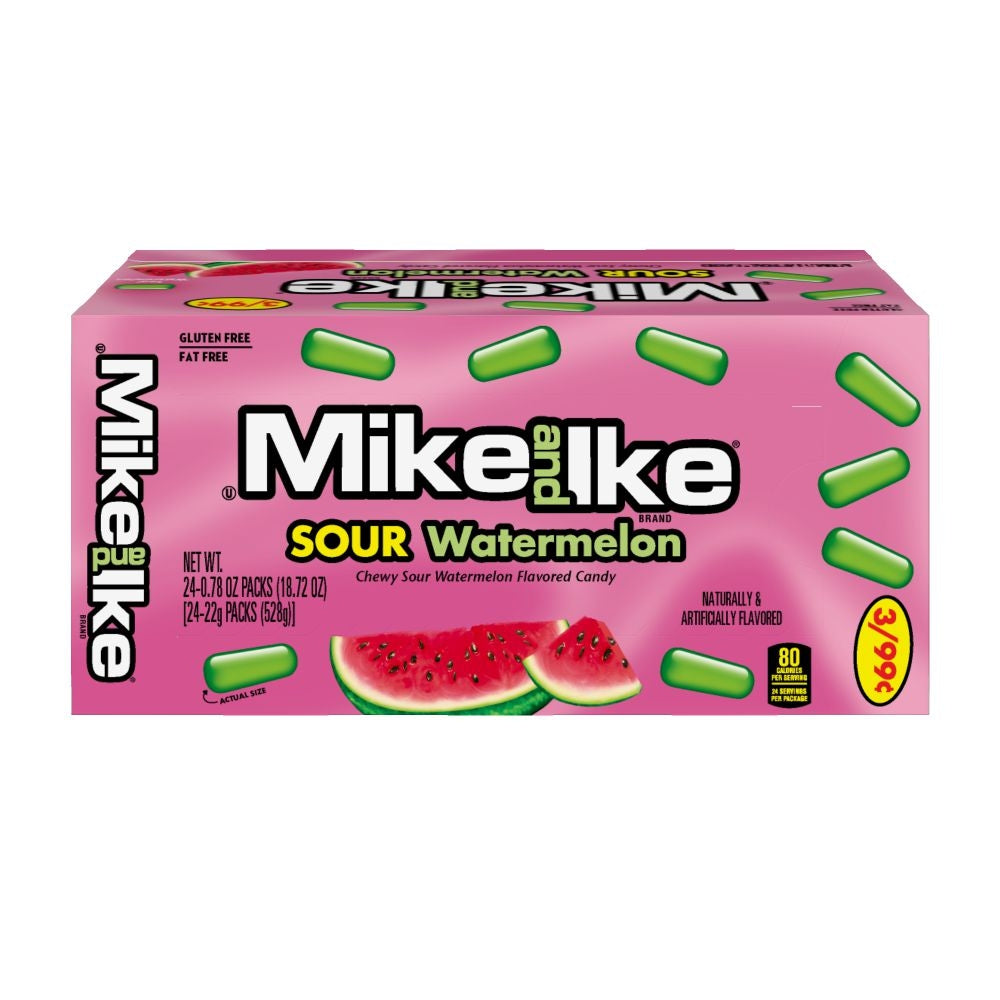 Mike & Ike Sour Watermelon - 24/box