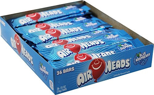 Airheads Blue Raspberry Taffy Candy Bars by the Case – The Wholesale ...