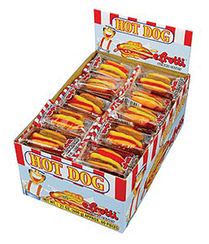 Gummi Hot Dogs - 60/box