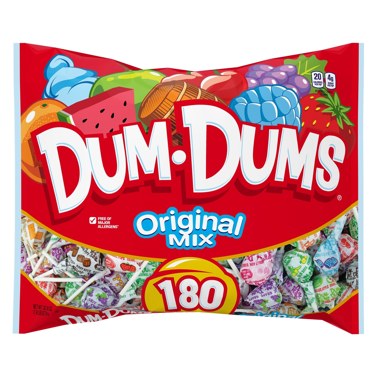 Dum Dums Pops - 180ct bag