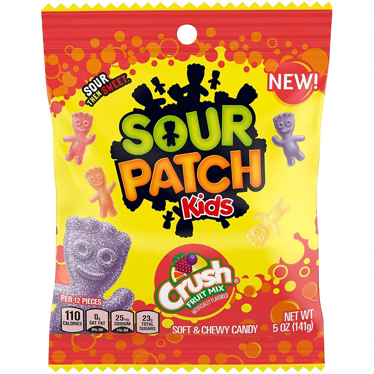 Sour Patch Kids -Crush Fruit Mix 5.2oz Bag