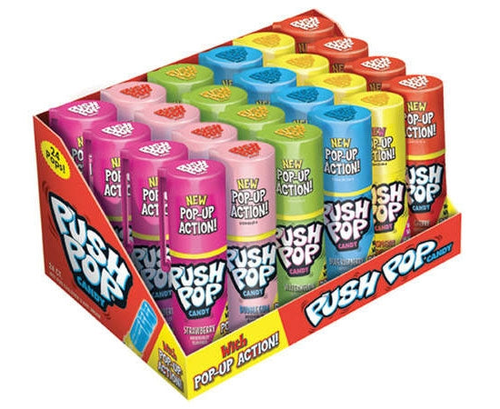 Push Pop Candy Assorted Flavors (24, 41% OFF