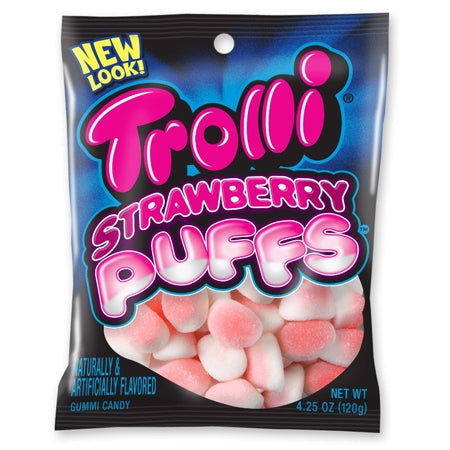 Trolli Gummi Strawberry Puffs 4.25oz Bag