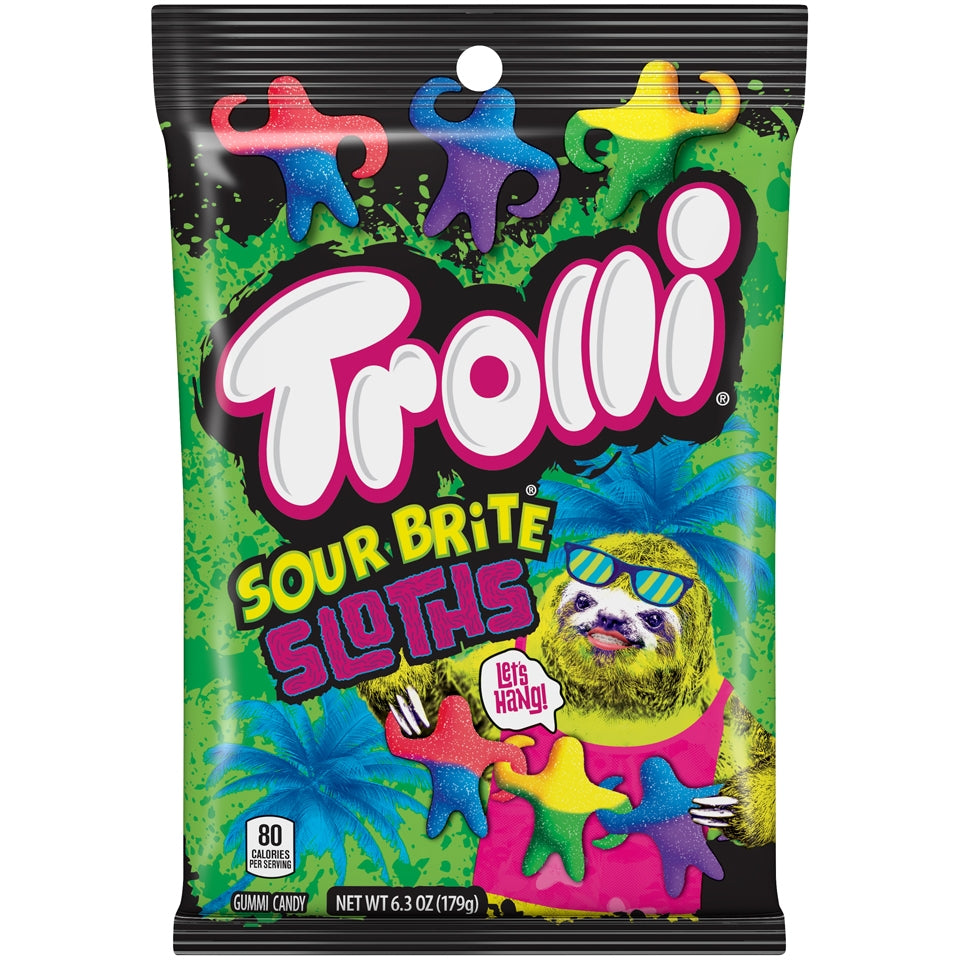 Trolli Sour Brite Sloths - 4.25oz Bag