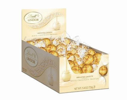 Lindt Lindor Truffles White Chocolate - 60/box
