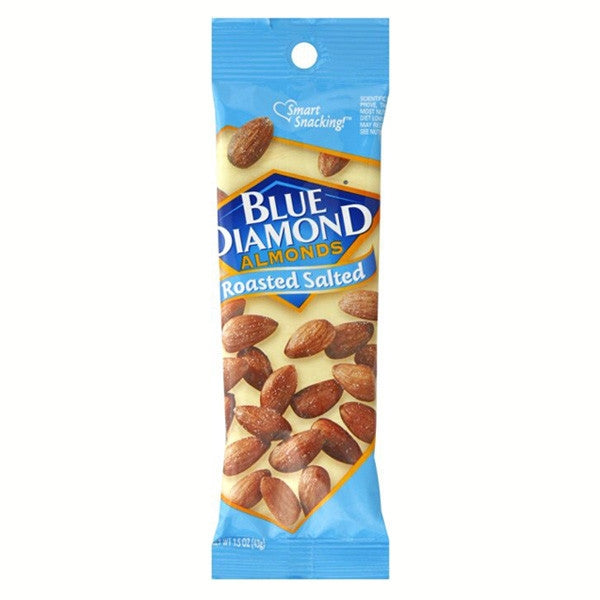 Blue Diamond Almonds-Roasted Salted - 12ct – The Wholesale Candy Shop