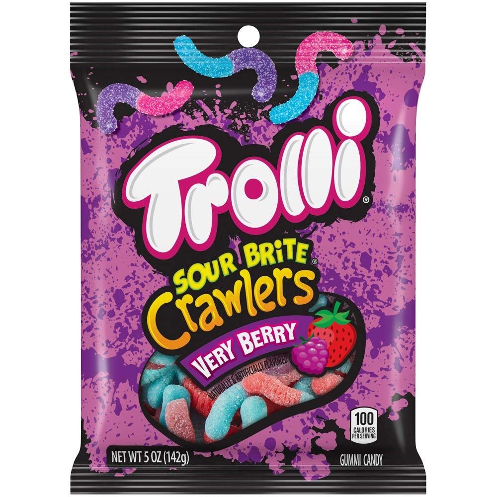 Trolli Sour Brite Crawlers Very Berry - 4.25oz Bag