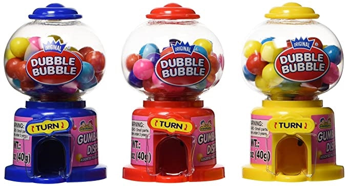 Kidsmania Dubble Bubble Gumball Dispenser - 12/box