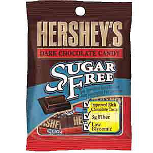 Hershey's Sugar Free Dark Chocolate 3.3oz Bag