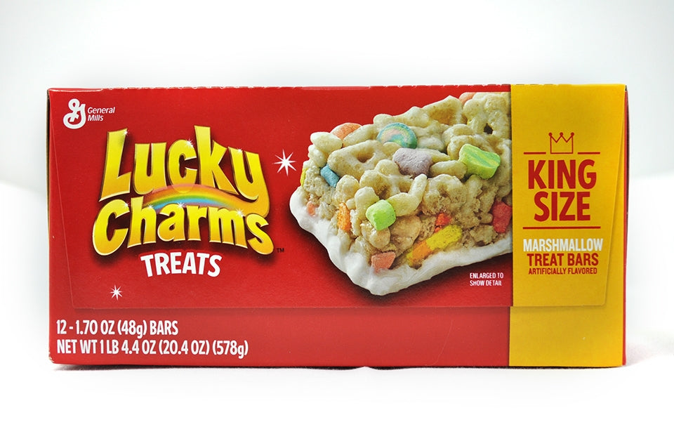 Lucky Charms King Size Cereal Bars - 12ct