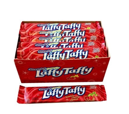 Laffy Taffy Bars Sparkle Cherry - 24/box