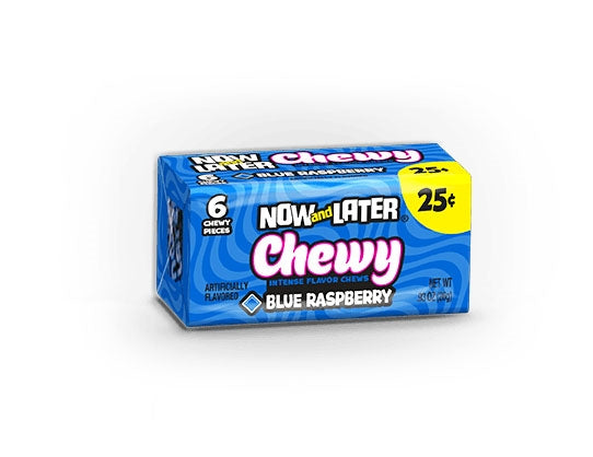 Now and Later Chewy Blue Raspberry - 24/box